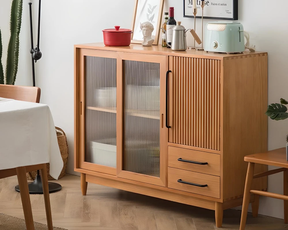 sideboard buffet cabinet glass doors